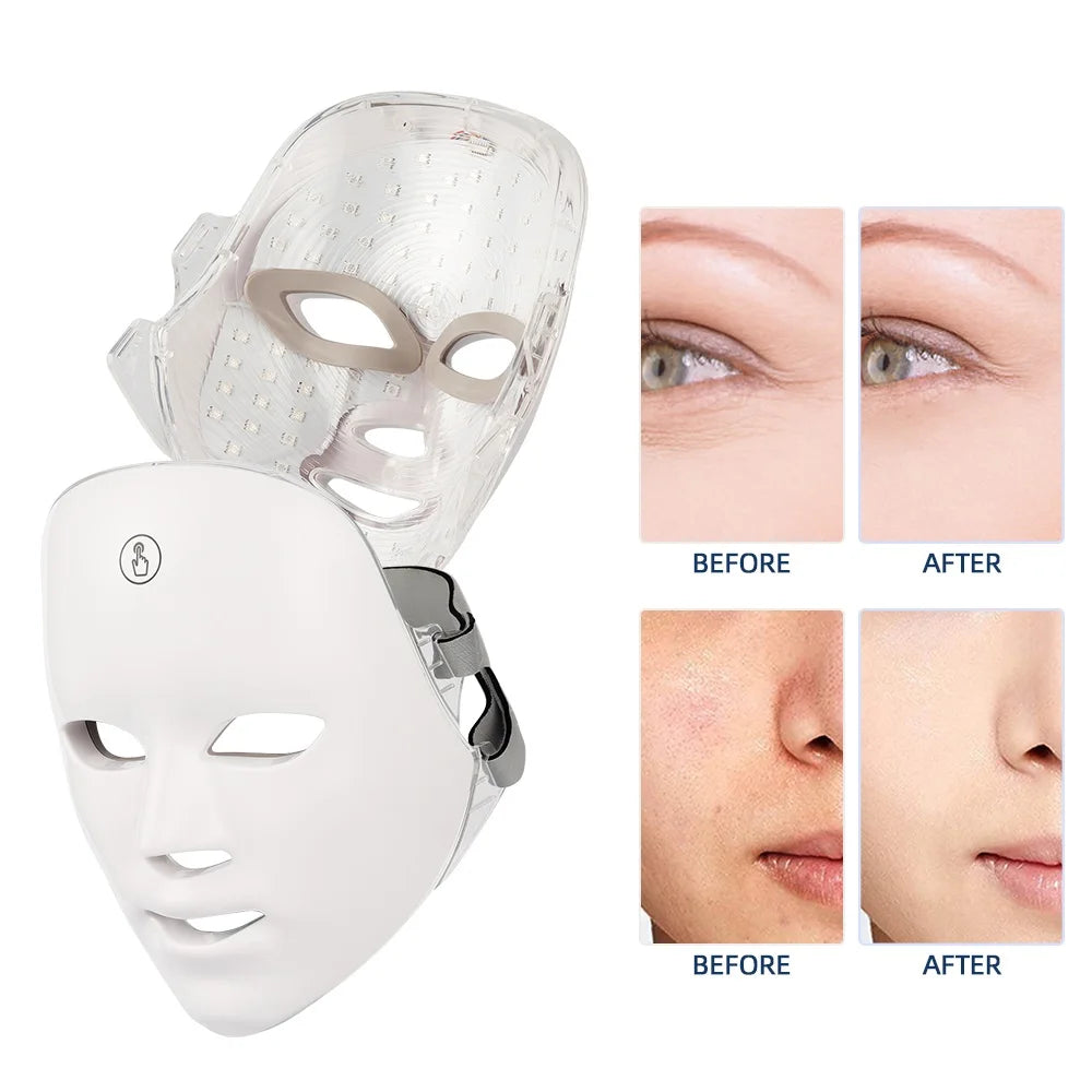 Rechargeable Facial LED Mask 7 Colors LED